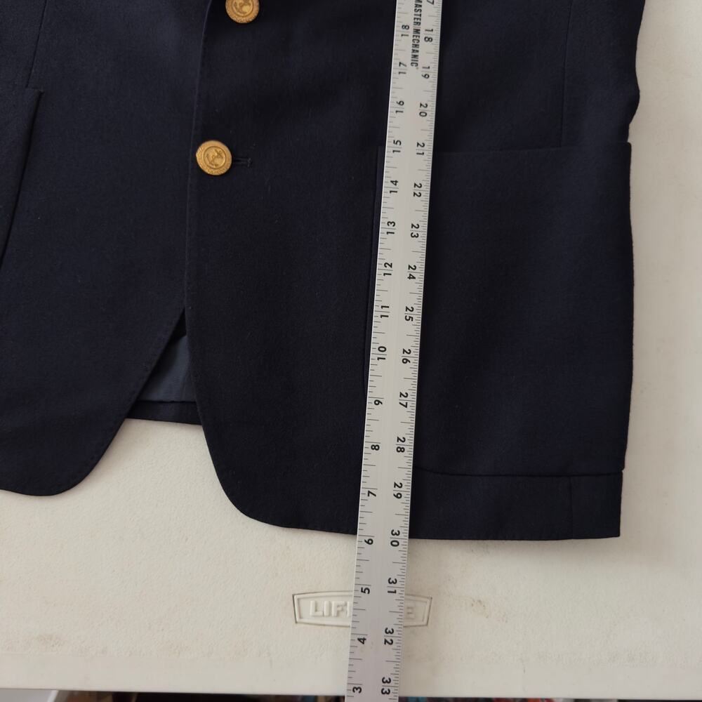 Scabel Navy Blue Suit Jacket Sz 42 Savile Row Old Money Mens Blazer Versatile - Picture 10 of 14